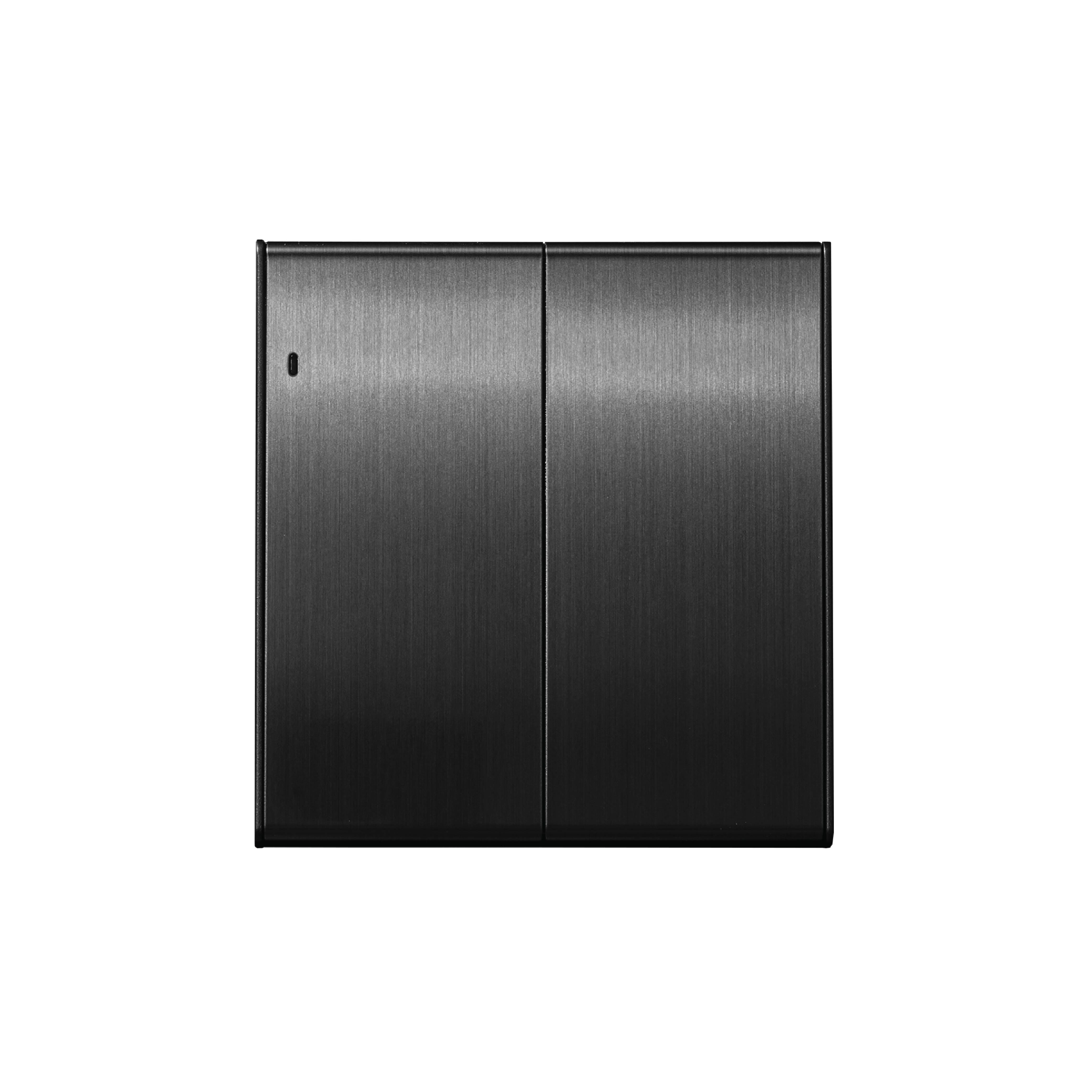 ชุดสวิตซ์ LED 2 ทาง 2 ช่อง ART DNA V23 SERIES สี BRUSH GREY DESIGN SWITCH